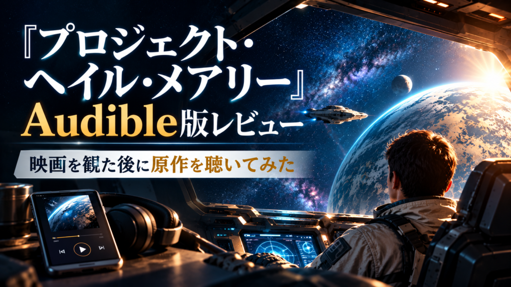 映画『プロジェクト・ヘイル・メアリー』を観た後にAudible版原作を聴いたレビュー