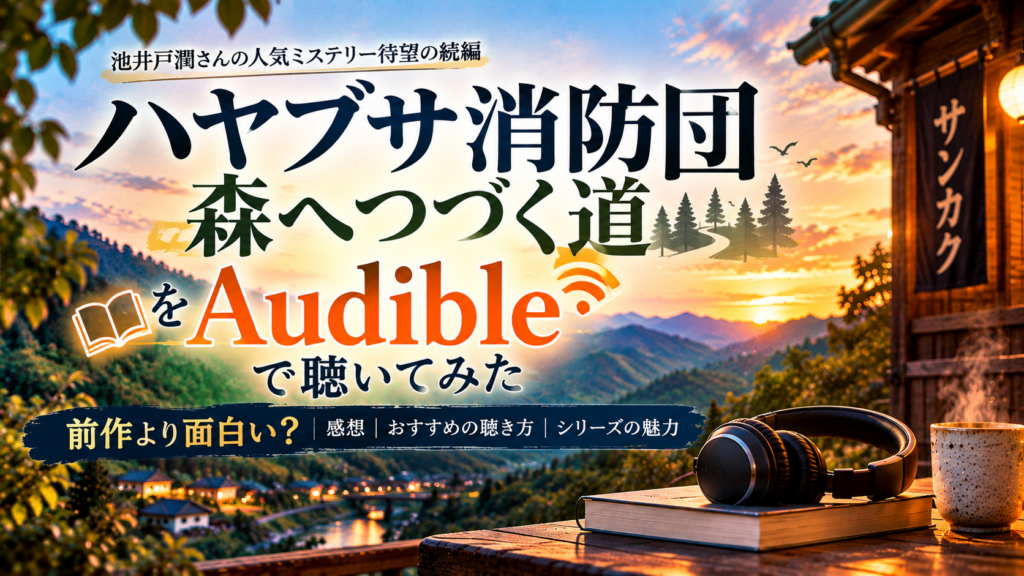 『ハヤブサ消防団 森へつづく道』をAudibleで聴いた感想
