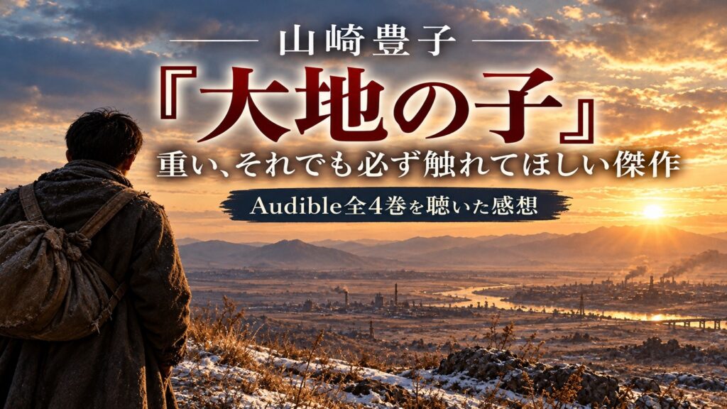 山崎豊子『大地の子』の感想｜Audible全4巻を聴いたレビュー